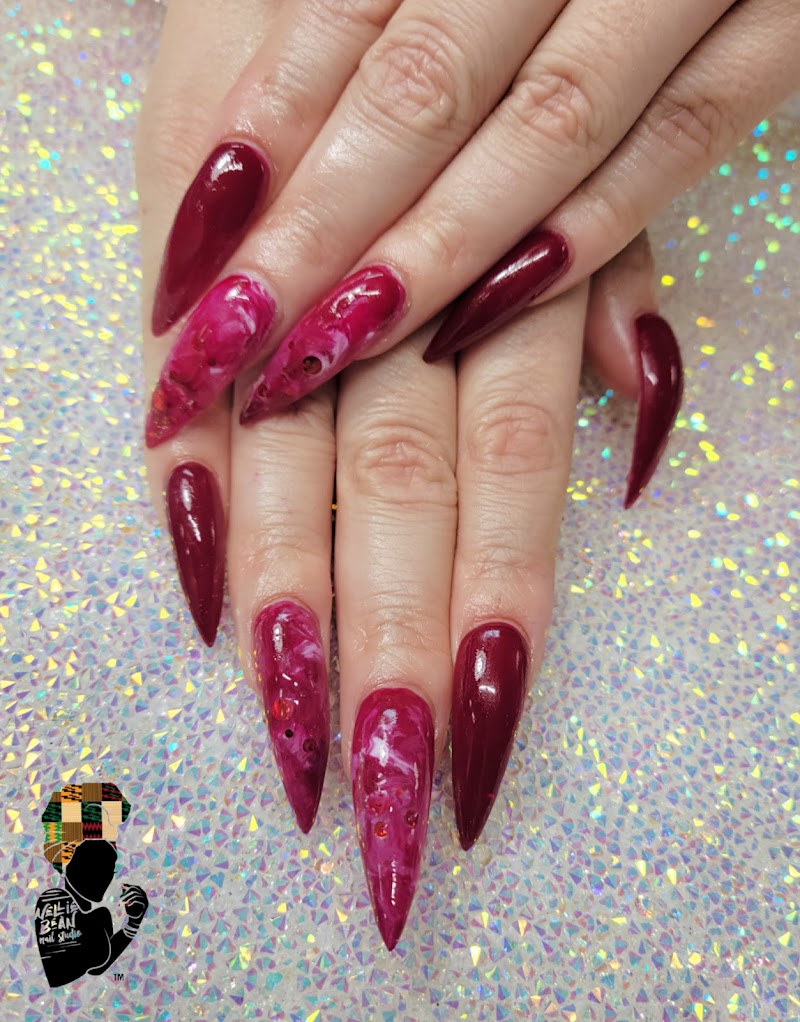 Glitter nail design with sparkly holographic finish